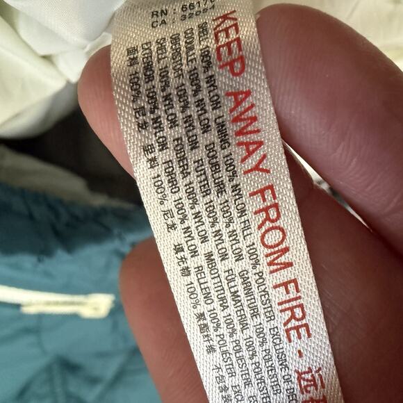 Free People Landscape View Ski Pants Women Blue Puffer Quilted Winter Outdoor - Picture 12 of 13